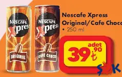 NESCAFE XPRESS ORİGİNAL/CAFE CHOCCO SOĞUK KAHVE 250 ML NESCAFE XPRESS ORİGİNAL/CAFE CHOCCO SOĞUK KAHVE 250 ML
